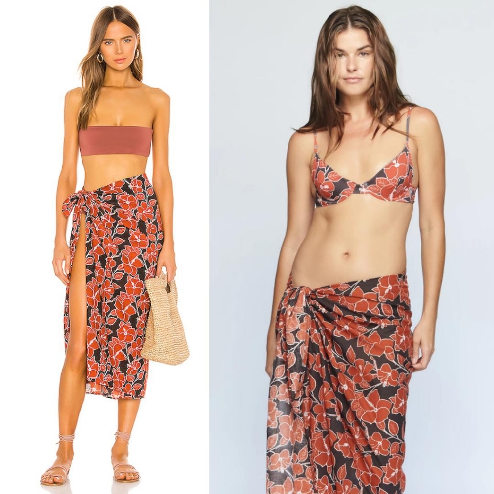 New Acacia kuau sarong mid pacific pareo hibiscus - Picture 2 of 9